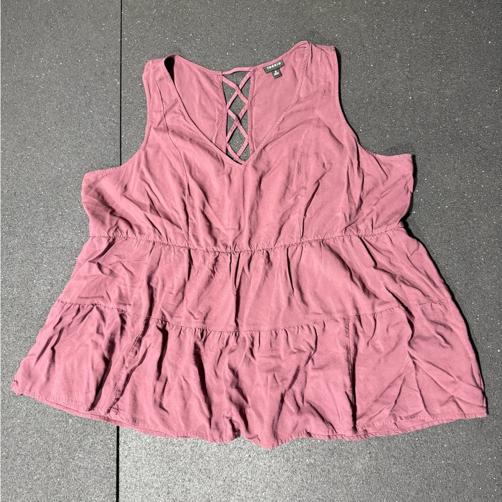 Torrid Sleeveless Tiered Top – Size 3 (3X)
